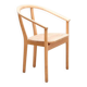 Set of 4 Scandinavian straw chairs