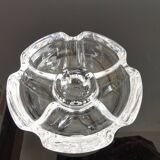 Bougeoir vintage floriforme "Lude" cristal d'Arques