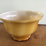 Coupe opaline jaune orangé