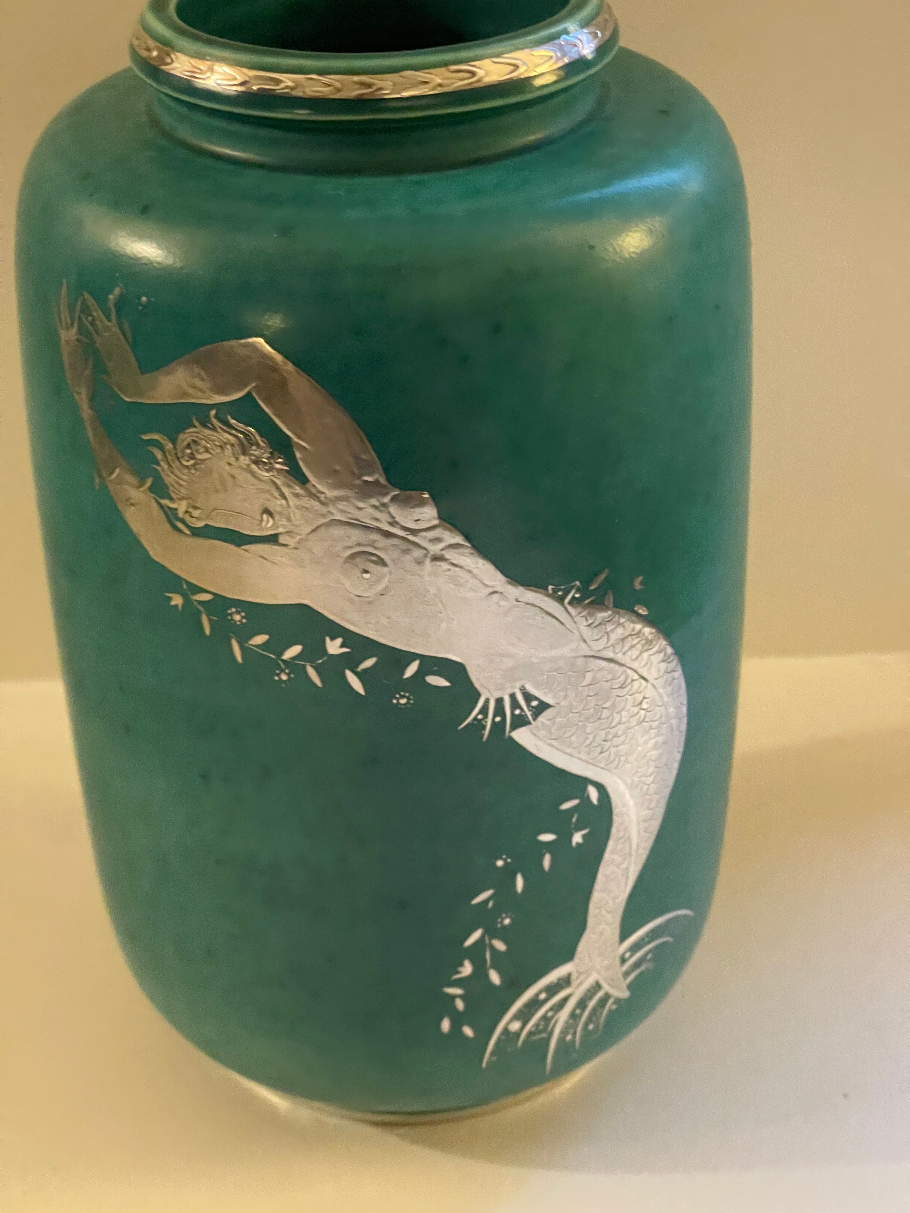 Vase Gustavsberg argenta wilhelm kage