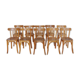 Set of 10 baumann bistro chairs