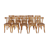 Set of 10 baumann bistro chairs