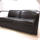 Otto Zapf Arcona 2 seater leather sofa for Art Collection, 1980