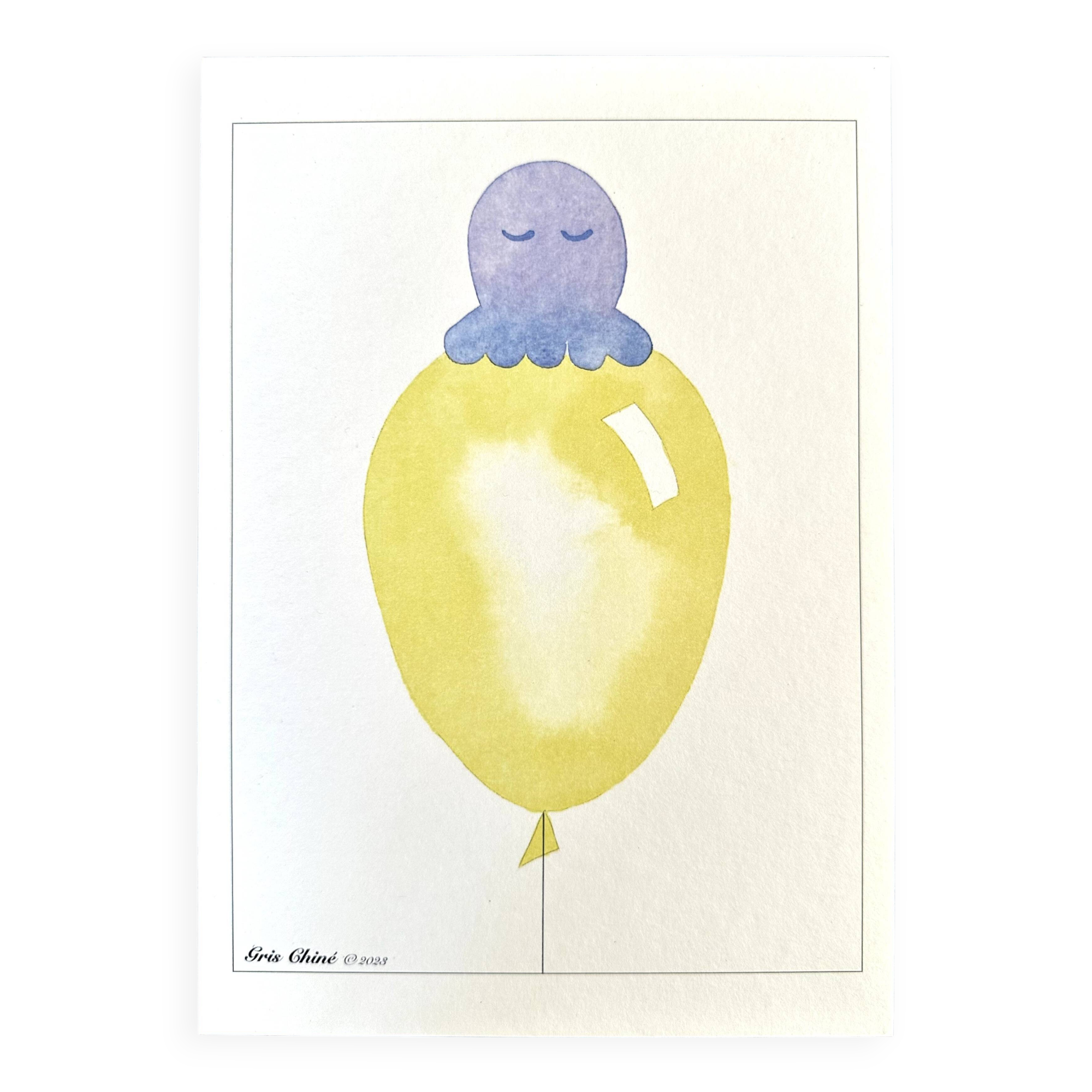 A3 octopus child illustration