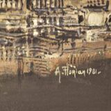 Painting a.florian "new york" 1981