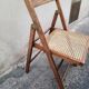 Cannage folding chair