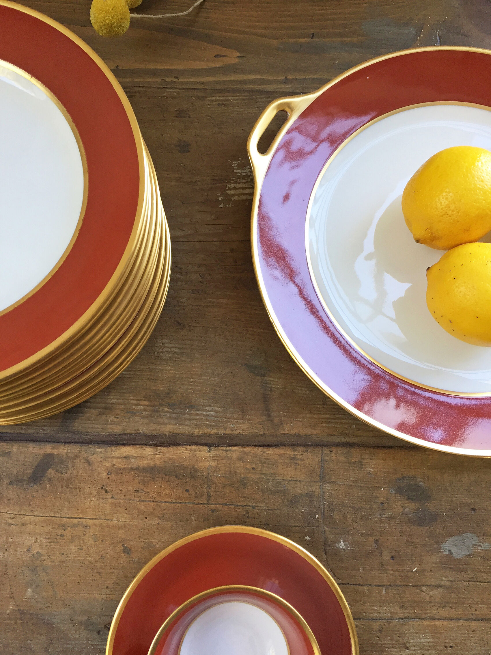 Set plates and coffee Limoges Taourel