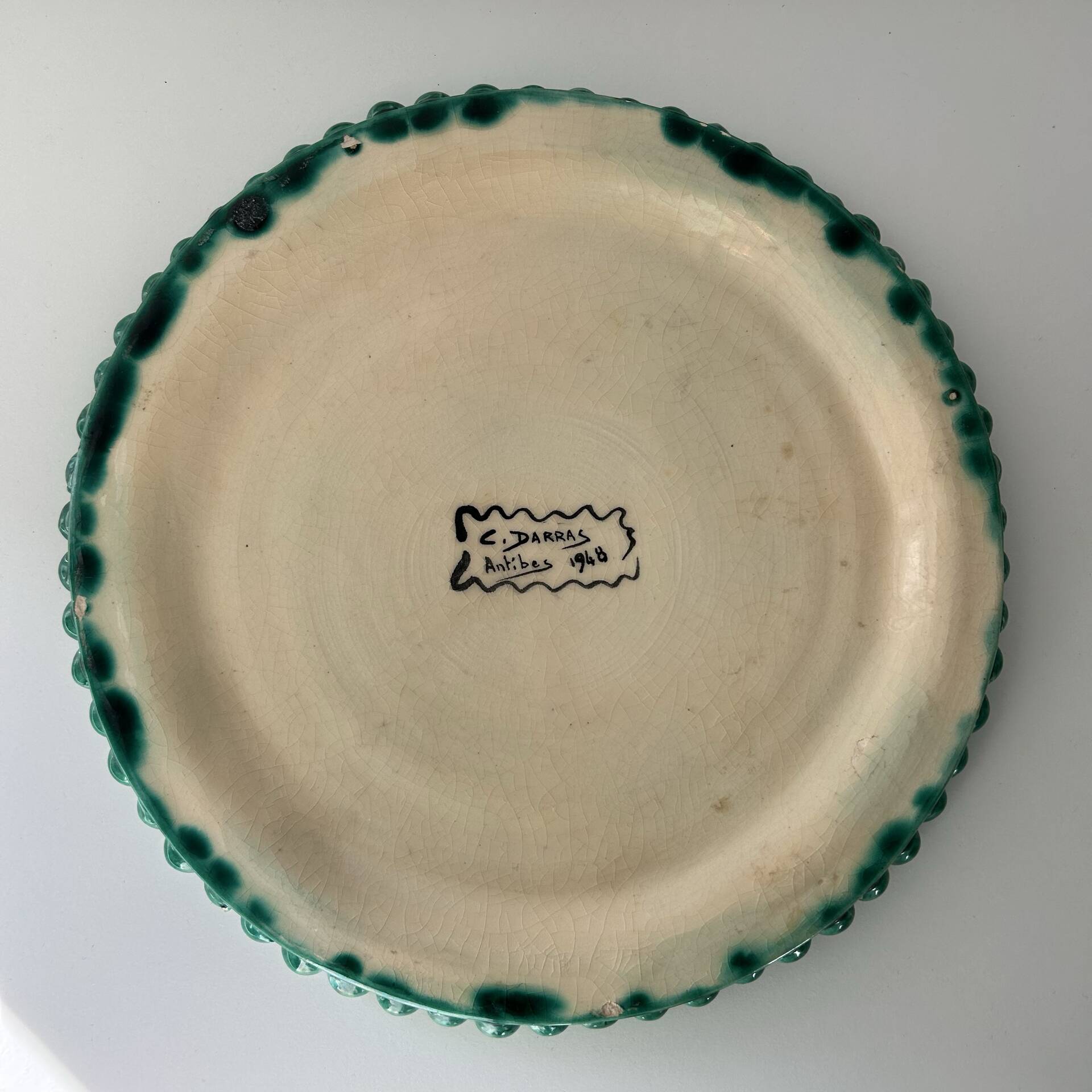 Large dish C. Darras Antibes 1948