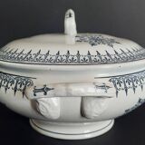 Antique Saint Amand earthenware tureen with Primax decoration