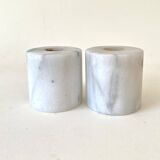 Duo marble candlesticks