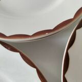 6 dessert plates HBCM Montereau model Huguette