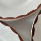 6 dessert plates HBCM Montereau model Huguette