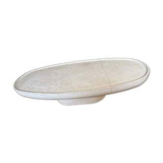 Swann travertine coffee table by Francesco Balzano