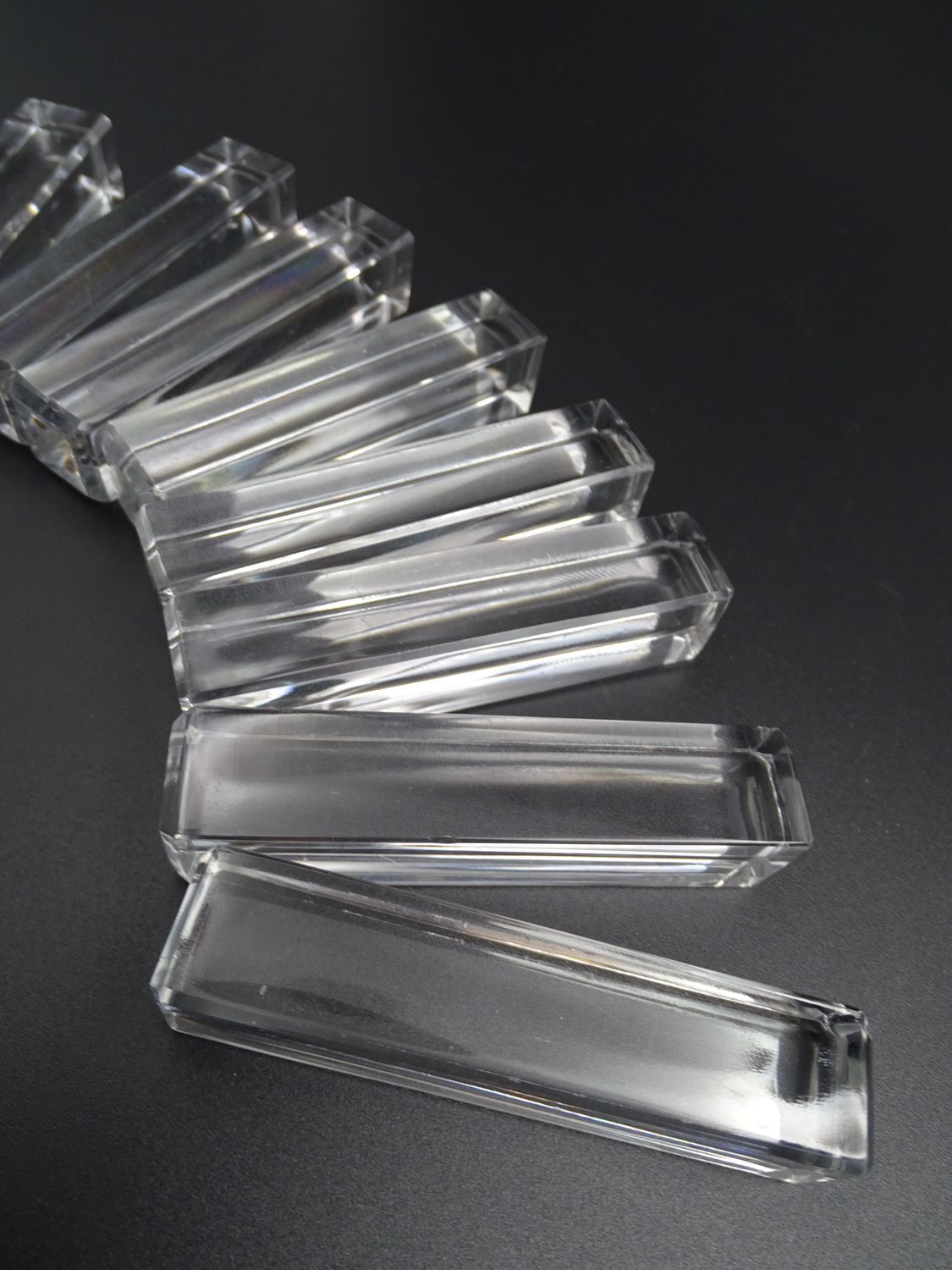 Lot de 10 repose-couteaux en cristal de Saint-Louis - Etat correct