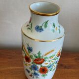 Vase ears of wheat poppies painted hand painted