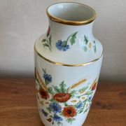 Vase épis de blé coquelicots peint main