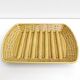 Asparagus dish in yellow ceramic slip sarreguemines France vintage