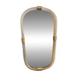 Venetian "Torgiglione" Murano Glass Wall Mirror in Barovier Style