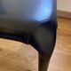Set of 4 Bontempi Alice chairs – genuine black leather – Italian design