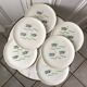 Set of 6 flat plates model Poisson Saint-Amand 50s