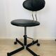 Black Leather Office chair, 1970s