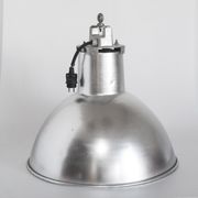 Vintage industrial aluminum ceiling lamp Mazda (Philips) Holland 1980