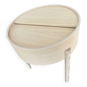 Woud - Arc Side Table, White Ash