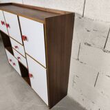 Vintage Scandinavian children's bookcase sideboard