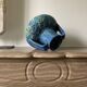 Blue amphora vase dyed nympheas
