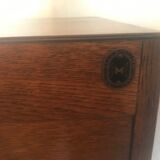 Vintage wooden curtain binder cabinet 1950-1960