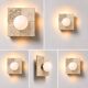 Wall light in travertine