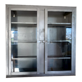 Vitrine en zinc