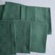 Set of 6 green towels, monogram GR