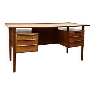 Bureau danois vintage en teck par Peter Løvig Nielsen pour Hedensted Møbelfabrik, 1972