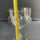 6 large glasses in light blown crystal