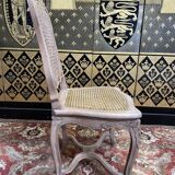 Suite de 6 chaises cannées de style Louis XV - Régence