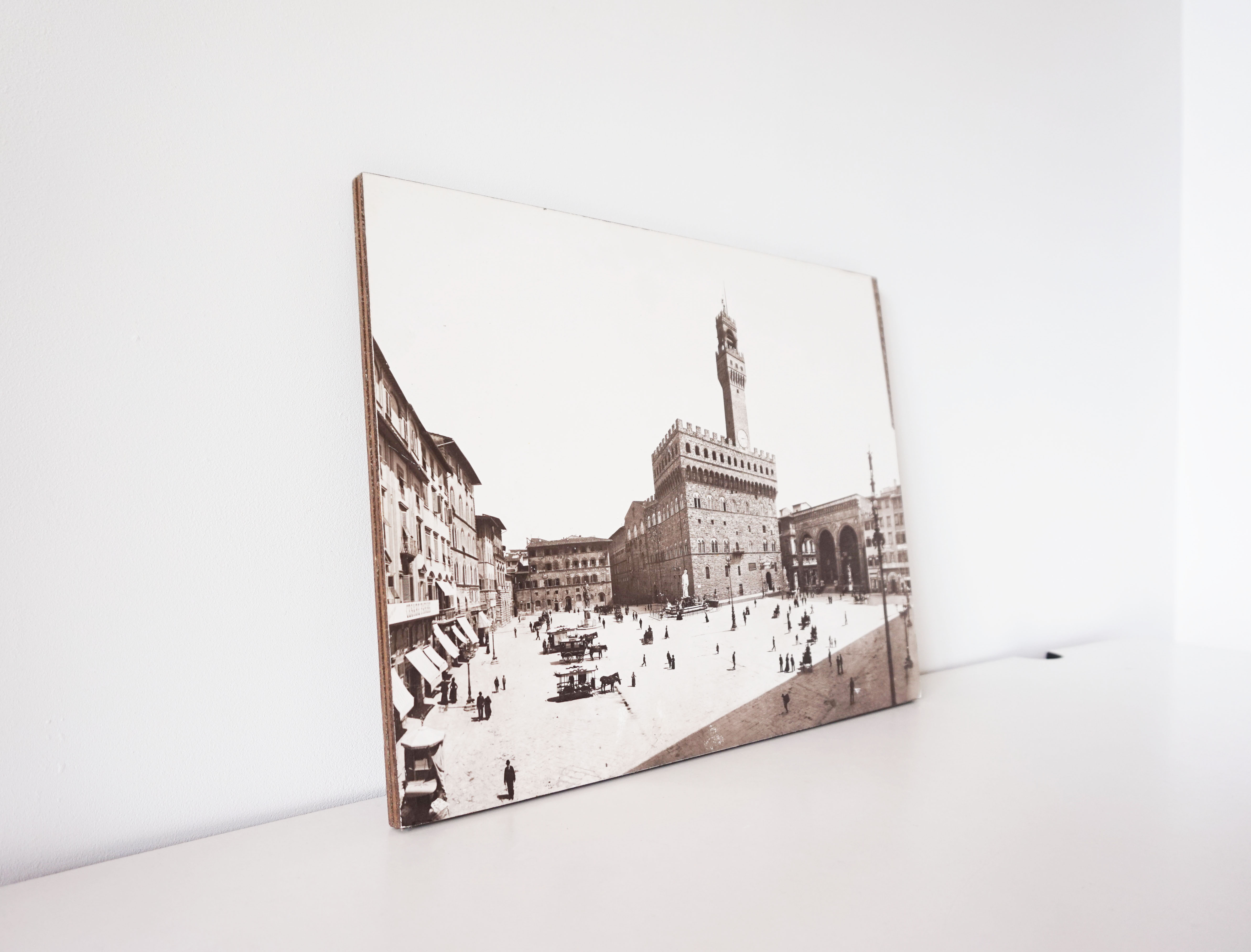 Photograph on wood panel - Florence Italy
