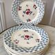 Set of 8 flat plates Digoin Sarreguemines 30s 40s