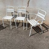 Set of 4 Tolix chairs/armchairs