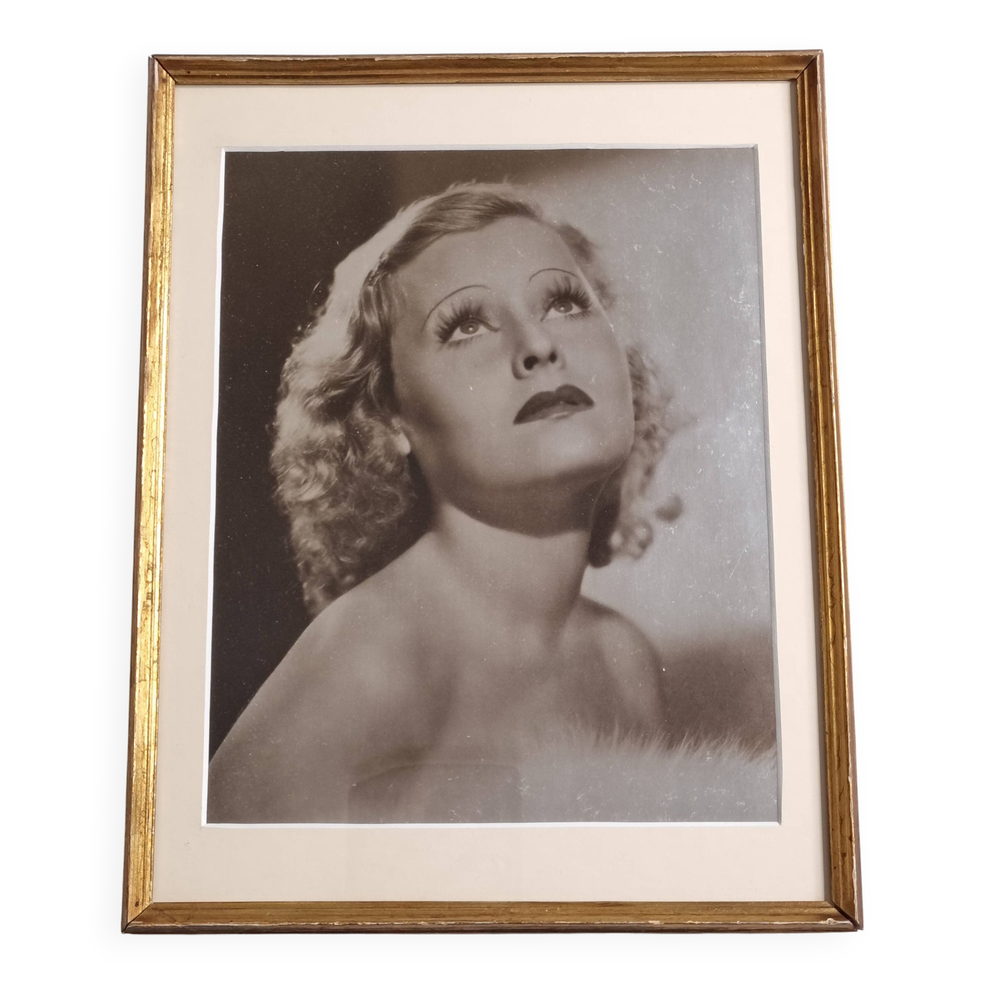 Portrait of Lilian Harvey – Framed glossy print, 1930
