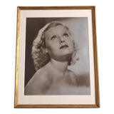 Portrait of Lilian Harvey – Framed glossy print, 1930