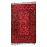 Antique 1920s Afghan Ersari tribal rug 80cm x 126cm - 1C1254