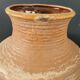 Vase de sol West Germany 7901-45 vert à motifs fleurs peints