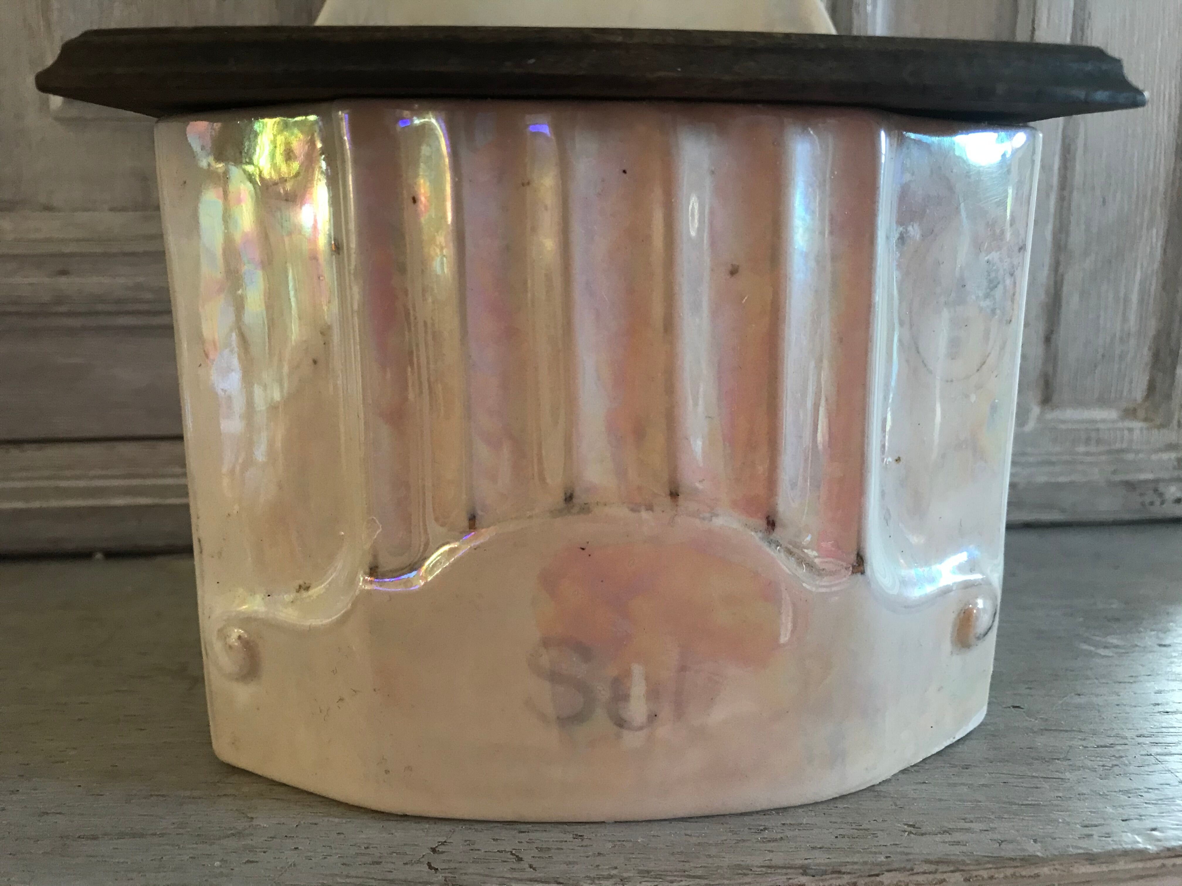 Ceramic salt box