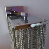 Swarovski wall lamp in silver-plated metal with crystal pendants.