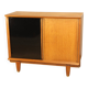 Vintage side table with sliding doors, 1960