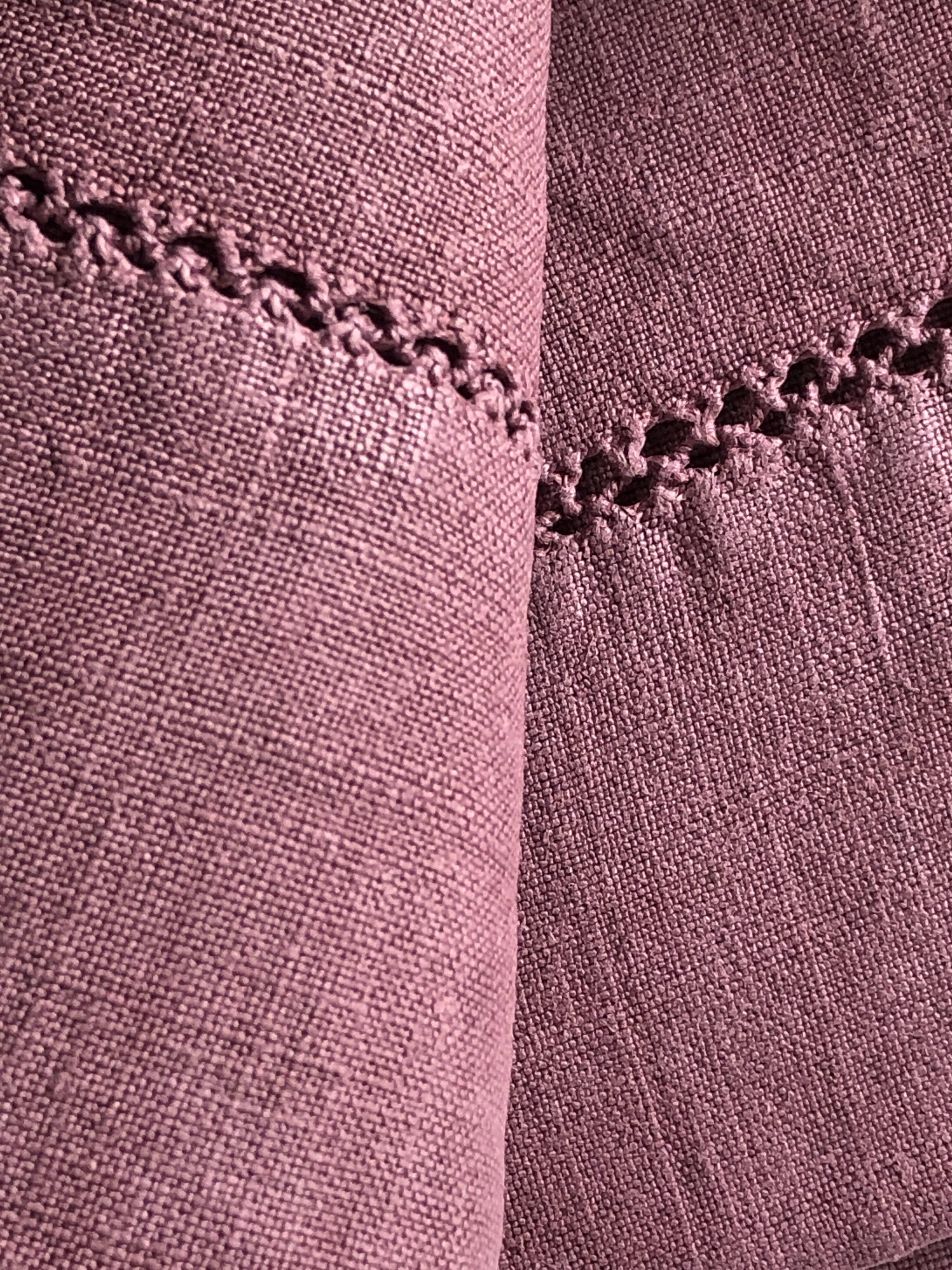 Old sheet in pure lin washed bruyère