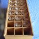 20 chamagne flutes "Arcoroc" model Normadie with wooden transport box