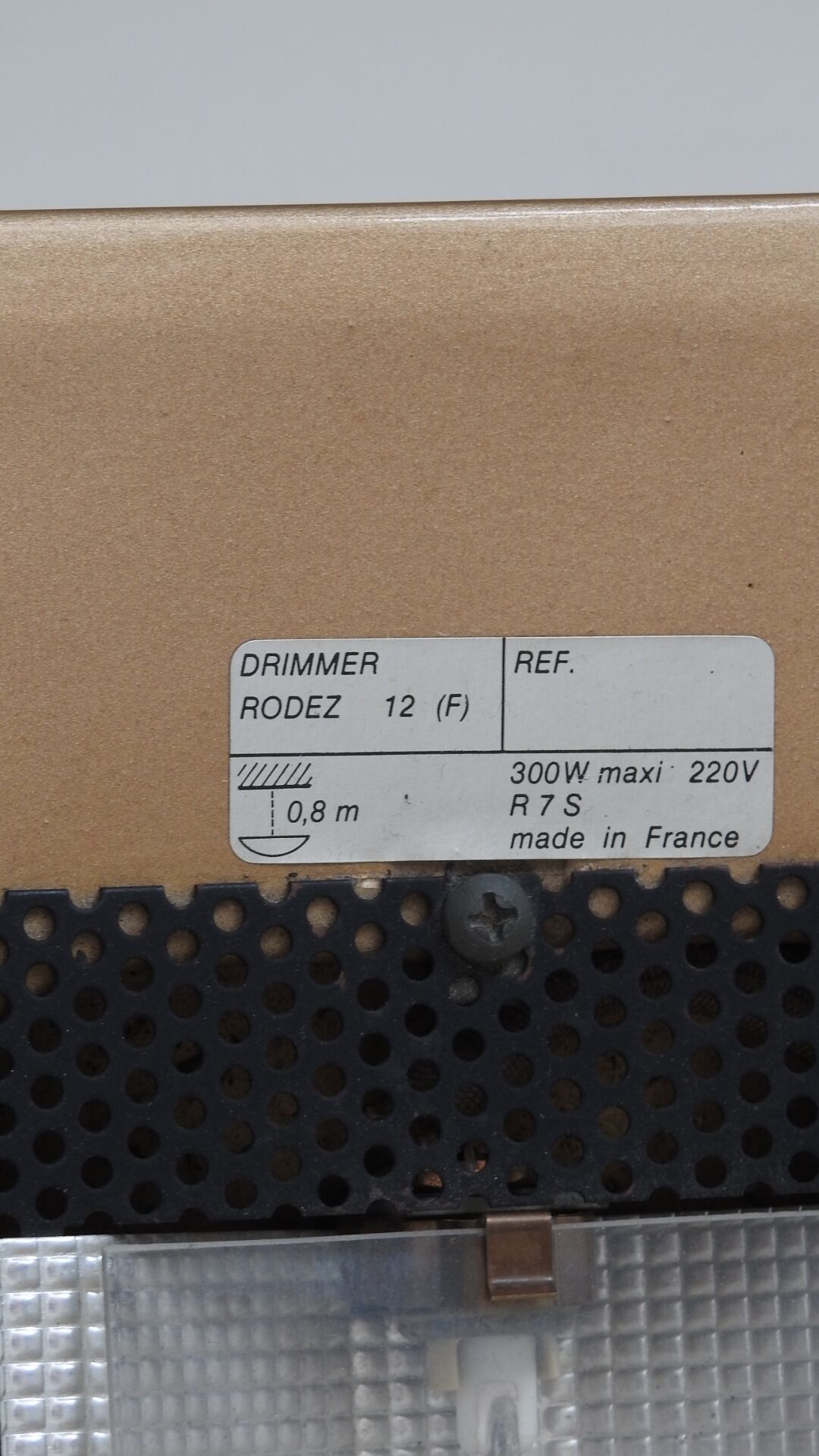 Halogen lamppost design Louis Drimmer vintage model rodez