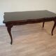 Table Chippendale en acajou XXème avec piano en noyer en verre trempé fumé